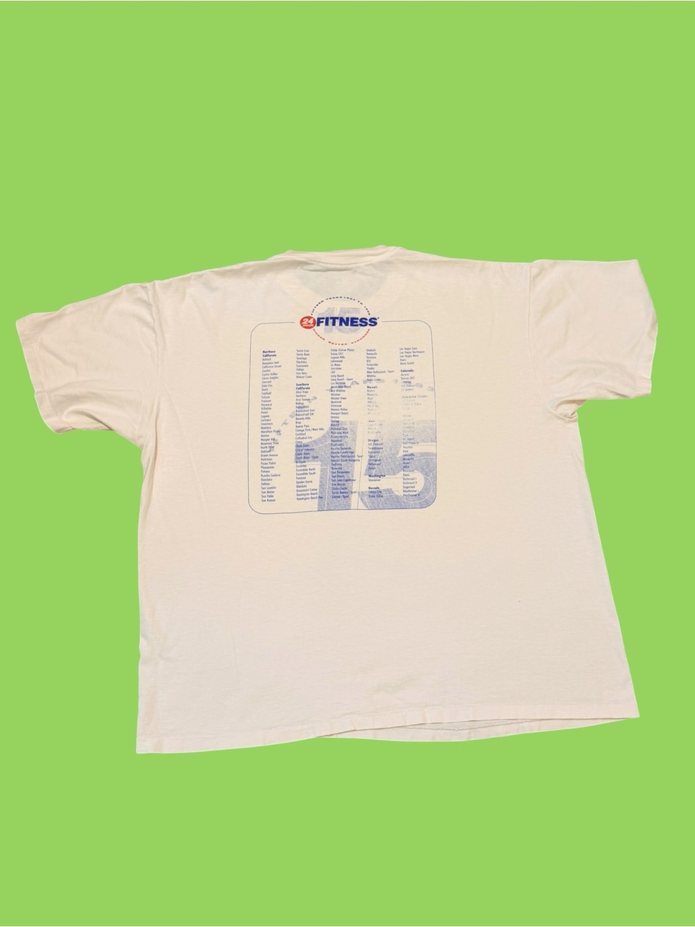 Vintage 90s 24 Hour Fitness Shirt Single Stitch 15 Year Anniversary Retro Comfy